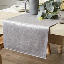 Design Imports Velvet Table Runner - 14" x 108"