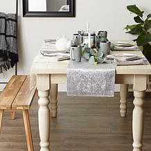 Design Imports Velvet Table Runner 14" x 72"