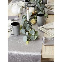 Design Imports Velvet Table Runner 14" x 72"
