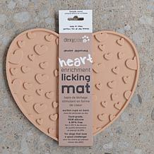 DexyPaws Blush Pink Heart Enrichment Lick Mat