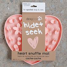 DexyPaws Blush Pink Heart Silicone Snuffle Mat