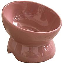 DexyPaws Elevated Ceramic Cat Bowl - Ash Blush 7oz