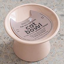 DexyPaws Flat Top Ceramic Cat Bowl - Blush Pink