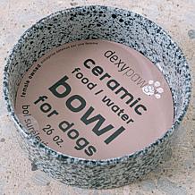 DexyPaws Salt & Pepper Ceramic Dog Bowl 26oz