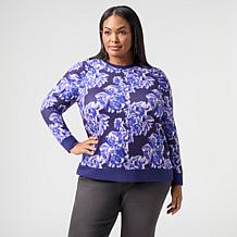 DG2 by Diane Gilma Pleated Puff Sleeve Top