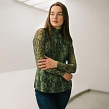 DG2 by Diane Gilman 2-pack Print/Solid Mesh Top