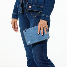 DG2 by Diane Gilman 30th Anniversary Denim Clutch w/Detachable Strap 