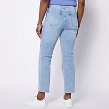 DG2 by Diane Gilman Classic Stretch Mini Embroidered Straight Jean