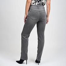 DG2 by Diane Gilman Coolmax® Shaper Stretch Denim Straight Leg Jean