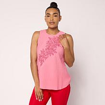 DG2 by Diane Gilman Mixed-Media Easy Tank - Basic | HSN