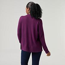 DG2 by Diane Gilman Embellished Bushed Sweater Knit Easy Top