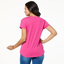 DG2 by Diane Gilman Embellished Crew-Neck Top