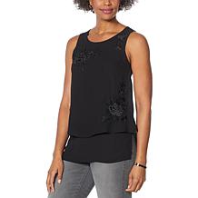 DG2 by Diane Gilman Embroidered Easy Tank