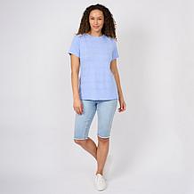 DG2 by Diane Gilman Everyday Jersey Crewneck Embellished Tee