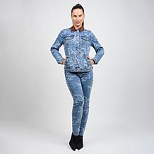 DG2 by Diane Gilman From the Vault Graffiti Classic Denim Jacket