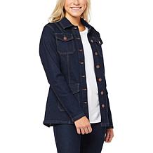 DG2 by Diane Gilman Infinity Stretch Denim Utility Jacket