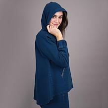 DG2 by Diane Gilman Knit Flex Crystal Trimmed Swing Jacket