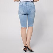 DG2 by Diane Gilman Legacy Stretch Lace Detail Pull-On Bermuda Shorts