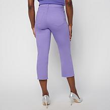DG2 by Diane Gilman Legacy Stretch Paneled Straight Leg Crop Jean