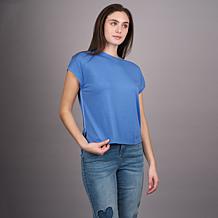 DG2 by Diane Gilman Mixed Media Dolman Sleeve Tee