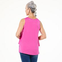 DG2 by Diane Gilman Mixed Media Double Layer Easy Tank