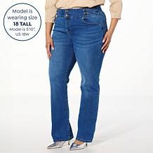 DG2 by Diane Gilman New Classic Stretch Baby Bootcut Tab Waist Jean