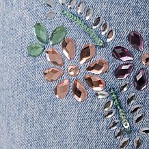 DG2 by Diane Gilman New Classic Stretch Crystal Embellished Jean