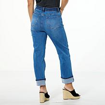 DG2 by Diane Gilman New Classic Stretch Denim 2-Tone Straight Leg Jean