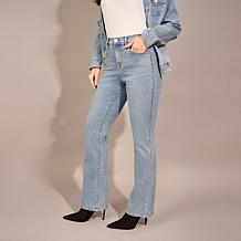 DG2 by Diane Gilman New Classic Stretch Denim Crystal Bootcut Jean