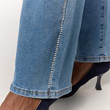 DG2 by Diane Gilman New Classic Stretch Denim Crystal Bootcut Jean