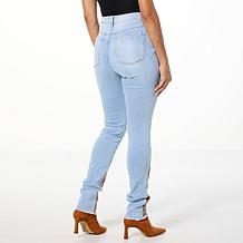 DG2 by Diane Gilman New Classic Stretch Denim Embellished Skinny Jean