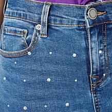DG2 by Diane Gilman New Classic Stretch Denim Embellished Jean