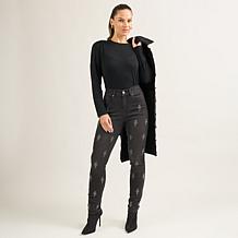 DG2 by Diane Gilman New Classic Stretch Denim Embellished Skinny Jean