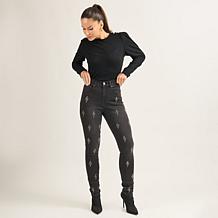 DG2 by Diane Gilman New Classic Stretch Denim Embellished Skinny Jean