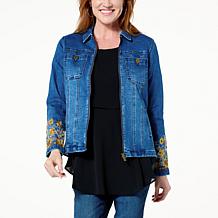 DG2 by Diane Gilman Stretch Velvet Blazer - 21489519