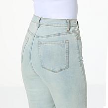 DG2 by Diane Gilman New Classic Stretch Denim Embroidered Bootcut Jean