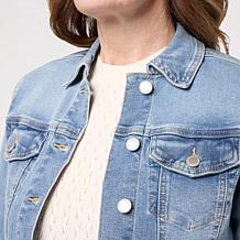 DG2 by Diane Gilman New Classic Stretch Denim Emerald Isle Jacket