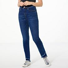 パンツ andequal back slit curve denim pants M back slit