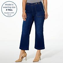 DG2 by Diane Gilman New Classic Stretch Denim Patch Pocket Crop Jean