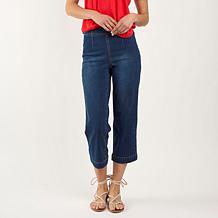 DG2 by Diane Gilman New Classic Stretch Denim Straight Leg Crop Jean