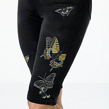 DG2 by Diane Gilman New Classic Stretch Embroidered Bermuda Short