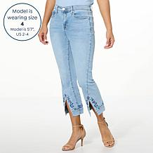 DG2 by Diane Gilman New Classic Stretch Embroidered Crop Bootcut Jean
