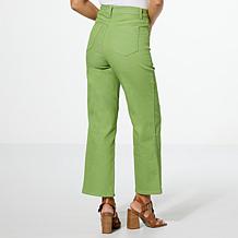 DG2 by Diane Gilman New Classic Stretch Patch Pocket Wide-Leg Jean