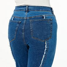 DG2 by Diane Gilman New Classic Stretch Two-Tone Straight Leg Jean