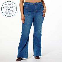 DG2 by Diane Gilman New Classic Stretch Utility Pocket Flare Leg Jean