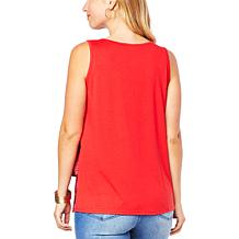 DG2 by Diane Gilman Printed Combo Easy Tank