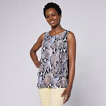 DG2 by Diane Gilman Mixed-Media Easy Tank - Basic | HSN