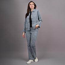 DG2 by Diane Gilman Printed Stretch Denim Bootcut 5-Pocket Jean