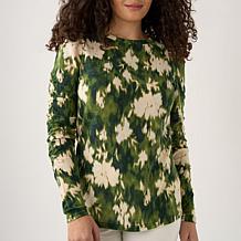 DG2 by Diane Gilman Ruched Sleeve Sweater Knit Top