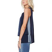 DG2 by Diane Gilman Side Stripe Easy Tank